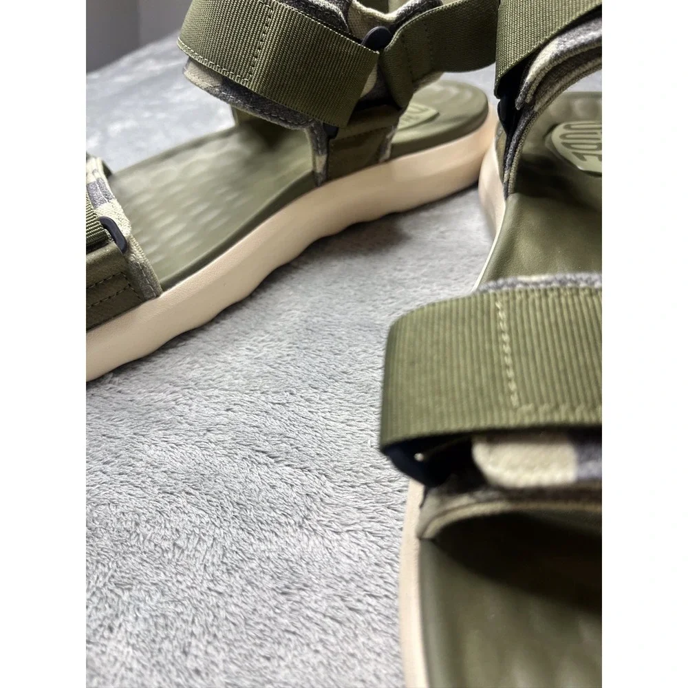 Hey Dude Carson Sandal Sport Mode Green‎ Camo Mens 13 Strappy Utility 40712-359